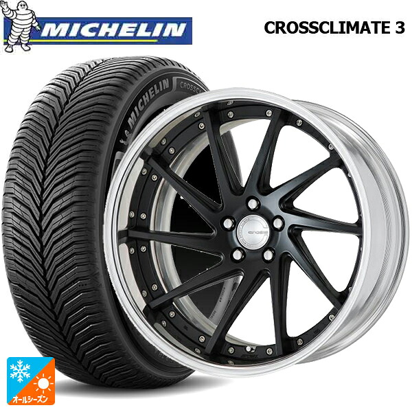 トヨタ アルファード(40系)用 235/45R20 100V XL ミシュラン クロスクライメイト3 正規品 ワーク グノーシス CVS MBL 新品オールシーズンタイヤホイール 4本セット|タイヤホイール専門店コニシタイヤ
