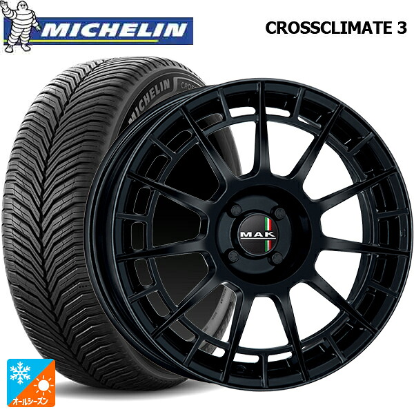 アバルト アバルト595(312系)用 205/40R17 84W XL ミシュラン クロスクライメイト3 正規品 阿部商会 マック エンティティー グロスホワイト 新品オールシーズンタイヤホイール 4本セット｜タイヤホイール専門店コニシタイヤ