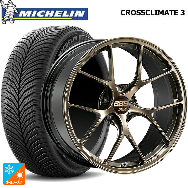 245/45R20 103W XL ミシュラン クロスクライメイト3 正規品 BBS RI-D DG 20-9J 国産車用 オールシーズンタイヤホイール4本セット｜タイヤホイール専門店コニシタイヤ 528,008円