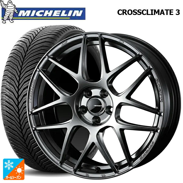 215/45R17 91Y XL ミシュラン クロスクライメイト3 正規品 ウェッズ ウェッズスポーツ SA27R PSB 17-7J 国産車用 オールシーズンタイヤホイール4本セット｜タイヤホイール専門店コニシタイヤ