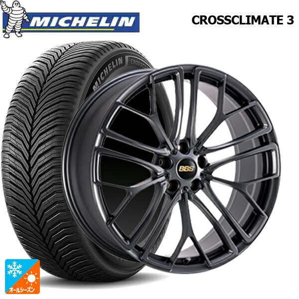 225/50R18 95V ミシュラン クロスクライメイト3 正規品 BBS RE-X MGR 18-8.5J 国産車用 オールシーズンタイヤホイール4本セット