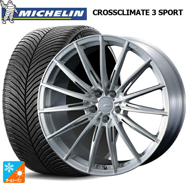 245/45R19 102Y XL ミシュラン クロスクライメイト3 スポーツ 正規品 ウェッズ エフゼロ FZ-4 BRUSHED 19-8J 国産車用 オールシーズンタイヤホイール4本セット