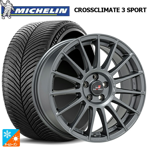 トヨタ GR86(ZN8)用 215/40R18 89Y XL ミシュラン クロスクライメイト3 スポーツ 正規品 オーゼット レーシング スーパーツーリズモ TGR-WRT ラリーグラファイト 新品オールシーズンタイヤホイール 4本セット|タイヤホイール専門店コニシタイヤ