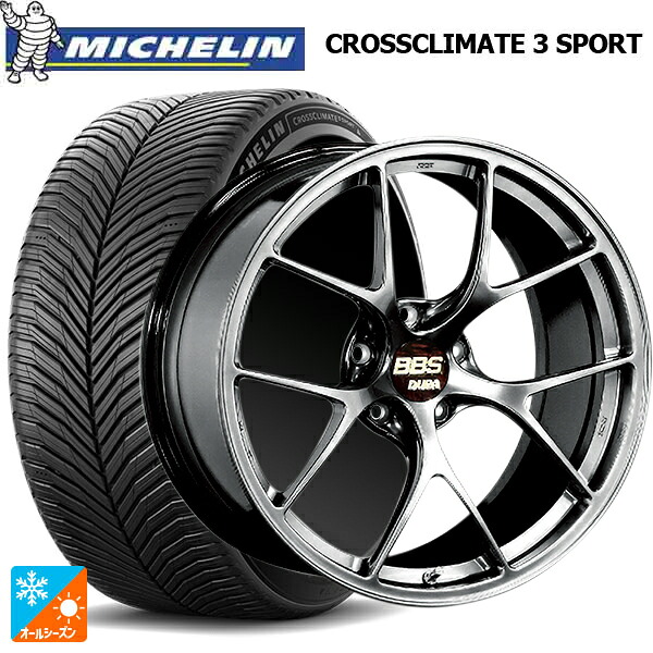 245/45R19 102Y XL ミシュラン クロスクライメイト3 スポーツ 正規品 BBS RI-D DB 19-9.5J 国産車用 オールシーズンタイヤホイール4本セット