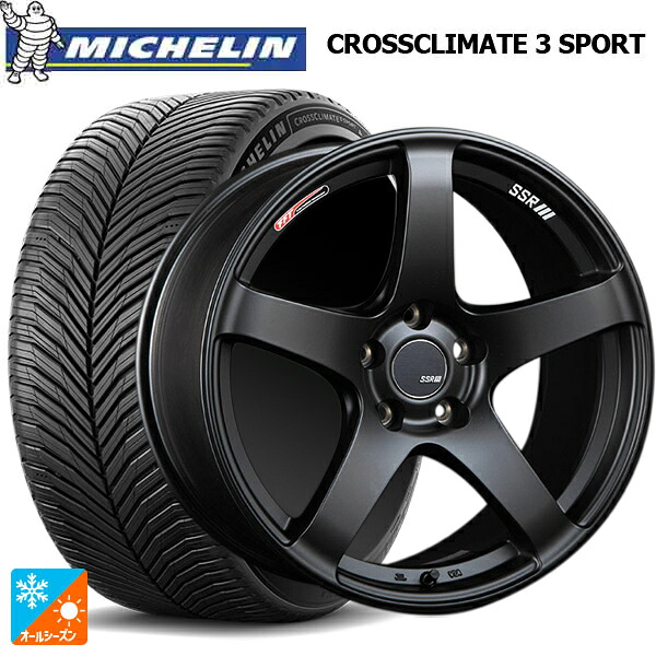 245/40R18 97Y XL ミシュラン クロスクライメイト3 スポーツ 正規品 タナベ SSR GT V01 フラットブラック/レッドライン 18-8.5J 国産車用 オールシーズンタイヤホイール4本セット｜タイヤホイール専門店コニシタイヤ