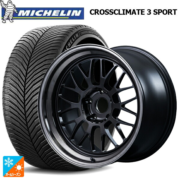 245/40R18 97Y XL ミシュラン クロスクライメイト3 スポーツ 正規品 レイズ ボルクレーシング 21A スペック PW PW 18-8.5J 国産車用 オールシーズンタイヤホイール4本セット