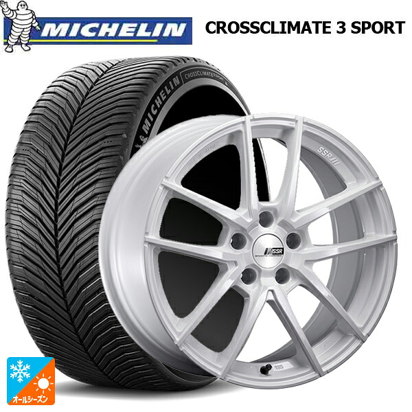 トヨタ GR86(ZN8)用 215/40R18 89Y XL ミシュラン クロスクライメイト3 スポーツ 正規品 タナベ ライナー タイプ10 モノブロック ホワイト 新品オールシーズンタイヤホイール 4本セット|タイヤホイール専門店コニシタイヤ