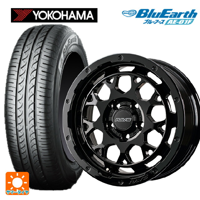 195/60R16 89H ヨコハマ ブルーアース AE01F レイズ RS M9プラス BXZ 16-7J 国産車用 サマータイヤホイール4本セット
