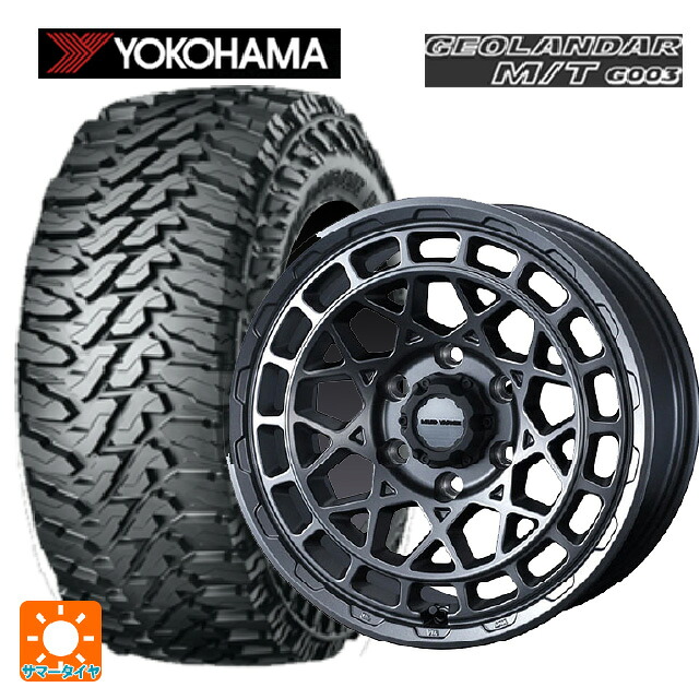 ミツビシ デリカD:5(3DA系)用 215/70R16 100/97Q ヨコハマ ジオランダー M/T G003 正規品 ウェッズ マッドヴァンス X タイプM マットガンメタ 新品サマータイヤホイール 4本セット