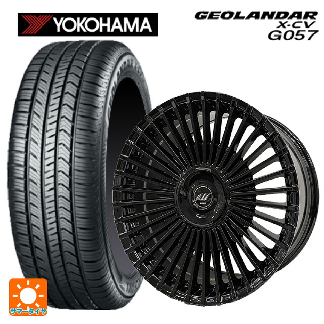 トヨタ アルファード(40系)用 245/45R20 103W XL ヨコハマ ジオランダー X-CV G057 正規品 ワーク イミッツ シュトラール ブラックエディション BLK 新品サマータイヤホイール 4本セット|タイヤホイール専門店コニシタイヤ