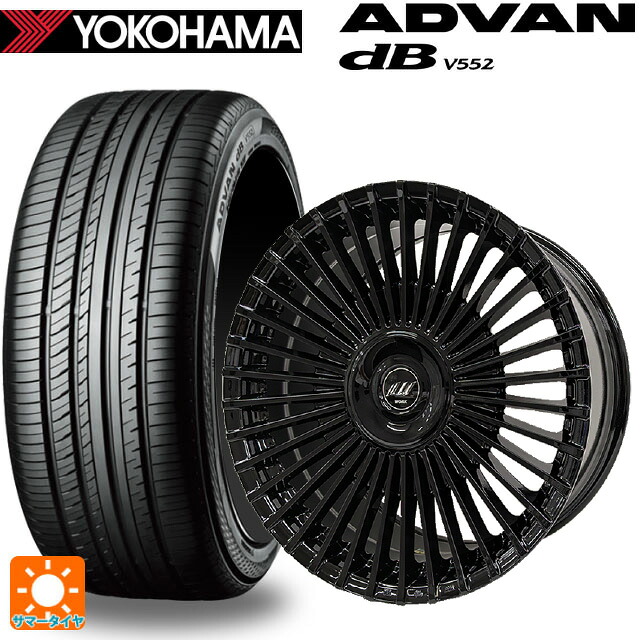 レクサス NX(20系)用 235/50R20 104W XL ヨコハマ アドバンデシベル V552 for SUV 正規品 ワーク イミッツ シュトラール ブラックエディション BLK 新品サマータイヤホイール 4本セット