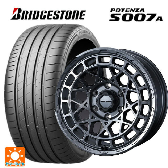 225/40R18 92Y XL ブリヂストン ポテンザ S007A 正規品 ウェッズ マッドヴァンス X タイプM マットガンメタ 18-7.5J 国産車用 サマータイヤホイール4本セット