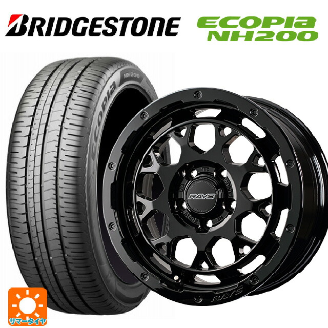 205/60R16 92H ブリヂストン エコピア NH200 正規品 レイズ RS M9プラス BXZ 16-7J 国産車用 サマータイヤホイール4本セット