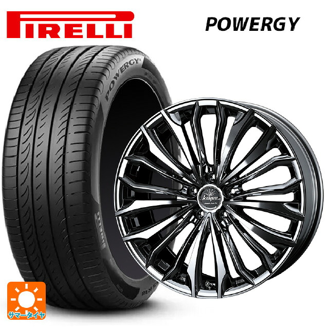 マツダ CX-80(KL5/KL3系)用 235/55R19 105W XL ピレリ パワジー 正規品 ウェッズ クレンツェ フェルゼン 358 エボ SBCポリッシュ 新品サマータイヤホイール 4本セット