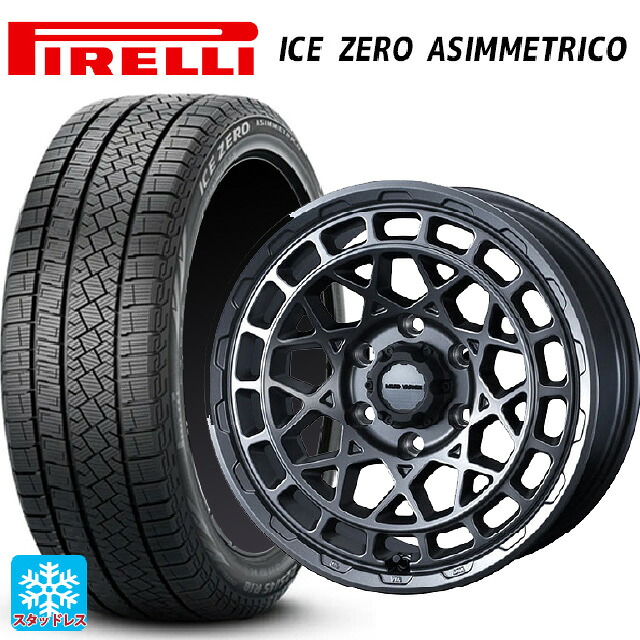 トヨタ ヴェルファイア(30系)用 225/60R17 99H ピレリ アイスゼロ アシンメトリコ 正規品 # ウェッズ マッドヴァンス X タイプM マットガンメタ 新品スタッドレスタイヤホイール 4本セット 101,005円