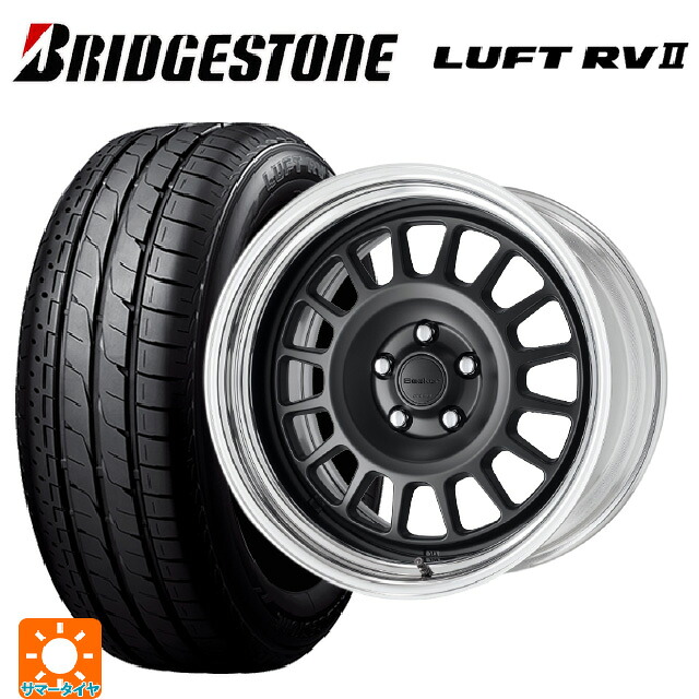 215/60R17 96H ブリヂストン ルフトRV2(日本製) 正規品 # ワーク シーカー FD MBL 17-7J 国産車用 サマータイヤホイール4本セット