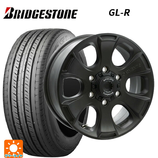 215/65R16 109/107R ブリヂストン GL-R 正規品 ウェッズ クロスオーバー ガーメンツ スタイルA サンドブラック 16-6.5J 国産車用 サマータイヤホイール4本セット