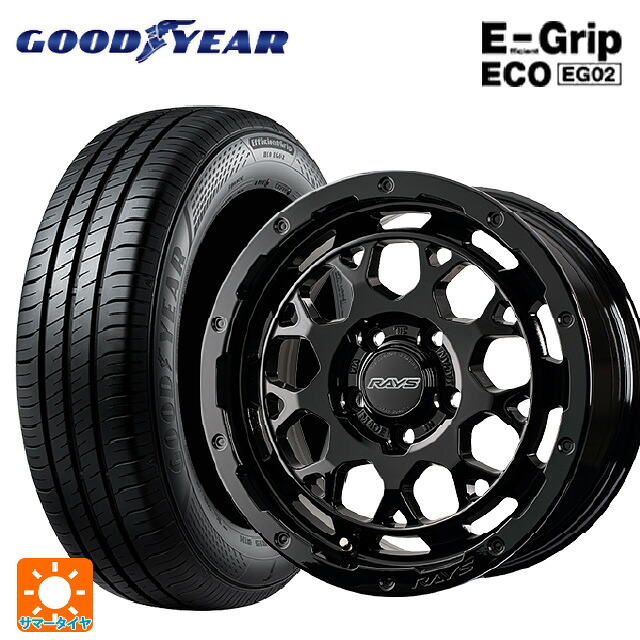 205/60R16 92H グッドイヤー エフィシェントグリップ エコ EG02 レイズ RS M9プラス BXZ 16-7J 国産車用 サマータイヤホイール4本セット