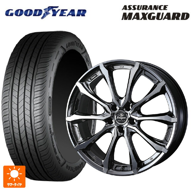 235/45R18 94W グッドイヤー アシュアランス マックスガード ウェッズ クレンツェ ヴェルサム 030 エボ SBCポリッシュ 18-7.5J 国産車用 サマータイヤホイール4本セット