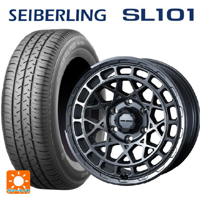 145/80R12 74S セイバーリング セイバーリング SL101(ブリヂストン工場生産） ウェッズ マッドヴァンス X タイプM マットガンメタ 12-4J 国産車用 サマータイヤホイール4本セット