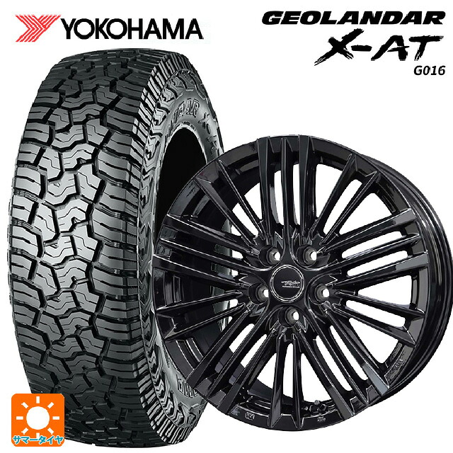 トヨタ ランドクルーザー250(250系)用 275/65R18 123/120Q ヨコハマ ジオランダー X-AT G016 ブラックレター 正規品 共豊 テイラー TL1 PC-BLACK 新品サマータイヤホイール 4本セット｜タイヤホイール専門店コニシタイヤ