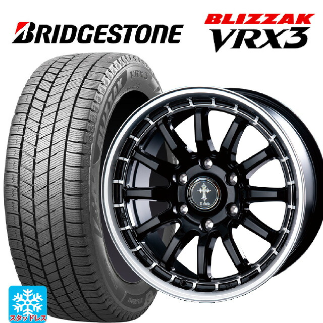 レクサス LX(300系)用 2024年製 265/65R18 114Q ブリヂストン ブリザック VRX3 正規品 # インターミラノ クロスフィールド アルファ BK/RP 新品スタッドレスタイヤホイール 4本セット｜タイヤホイール専門店コニシタイヤ