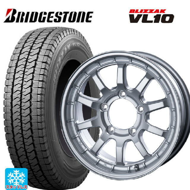 スズキ ジムニーノマド(JC74W)用 2025年製 195/80R15 107/105N ブリヂストン ブリザック VL10 正規品 # インターミラノ クロスフィールド アルファ SI 新品スタッドレスタイヤホイール 5本セット