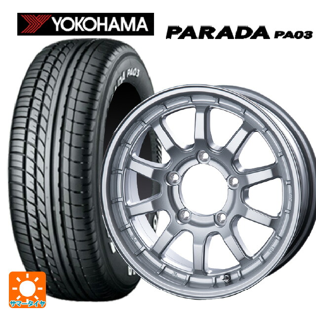 215/65R16 109/107S ヨコハマ パラダ PA03 ホワイトレター インターミラノ クロスフィールド アルファ SI 16-5.5J 国産車用 サマータイヤホイール4本セット
