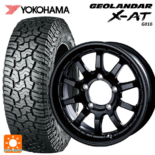 215/70R16 100/97Q ヨコハマ ジオランダー X-AT G016 ブラックレター 正規品 インターミラノ クロスフィールド アルファ BK 16-5.5J 国産車用 サマータイヤホイール4本セット