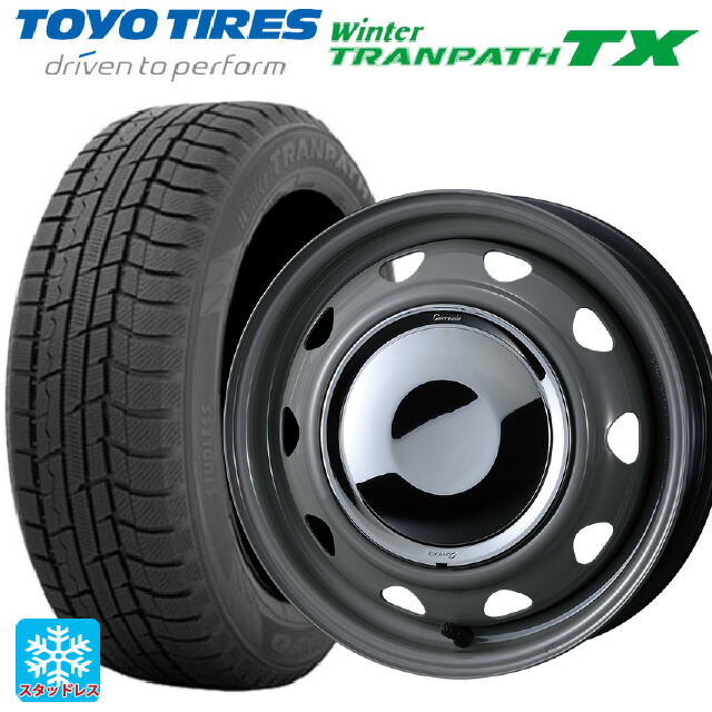 2024年製 165/65R14 79Q トーヨー ウインタートランパス TX # ウェッズ ネオキャロ スチールホイール グレー/クロームキャップ 14-4.5J 国産車用 スタッドレスタイヤホイール4本セット|タイヤホイール専門店コニシタイヤ