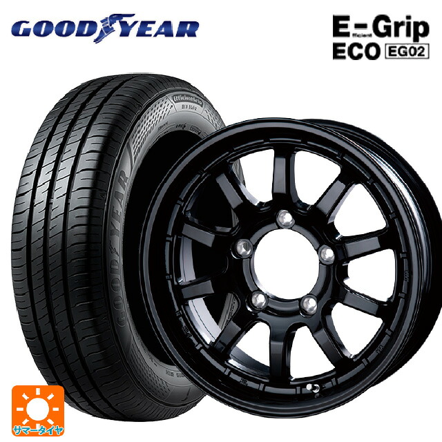 215/65R16 98H グッドイヤー エフィシェントグリップ エコ EG02 インターミラノ クロスフィールド アルファ BK 16-5.5J 国産車用 サマータイヤホイール4本セット 63,597円