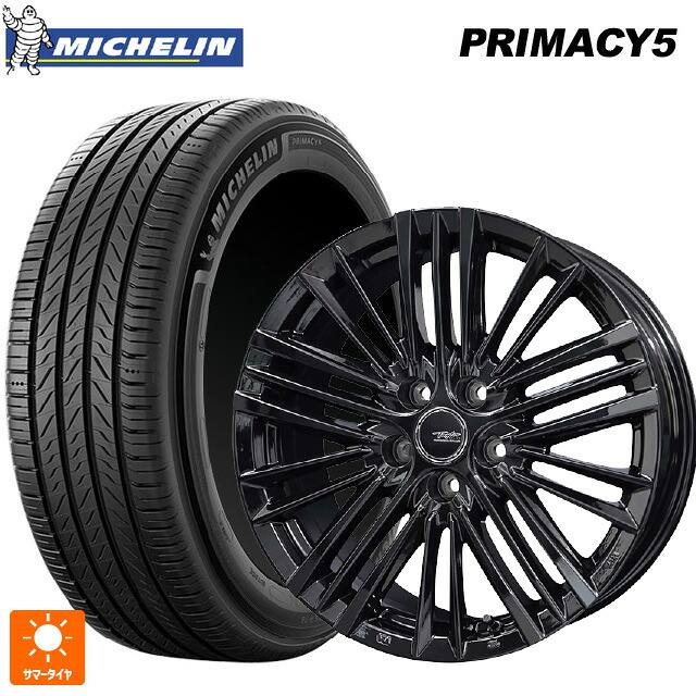 レクサス LBX(10系)用 225/60R17 103V XL ミシュラン プライマシー5 正規品 共豊 テイラー TL1 PC-BLACK 新品サマータイヤホイール 4本セット