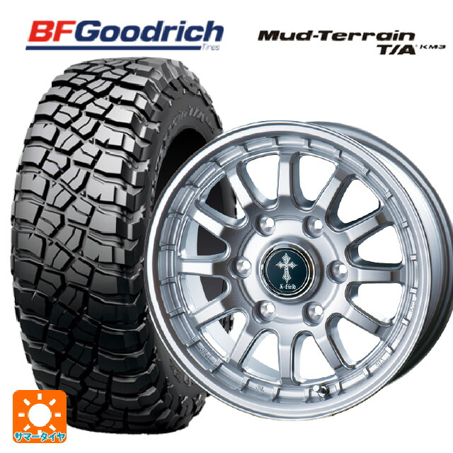 トヨタ ランドクルーザー250(250系)用 285/65R18 125/122Q XL BFグッドリッチ マッドテレーン TA KM3 ブラックレター 正規品 インターミラノ クロスフィールド アルファ SI 新品サマータイヤホイール 4本セット｜タイヤホイール専門店コニシタイヤ
