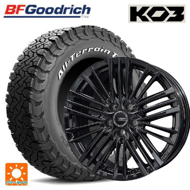 レクサス LX(300系)用 265/65R18 117/114S BFグッドリッチ オールテレーン TA KO3 ホワイトレター 正規品 共豊 テイラー TL1 PC-BLACK 新品サマータイヤホイール 4本セット 175,380円