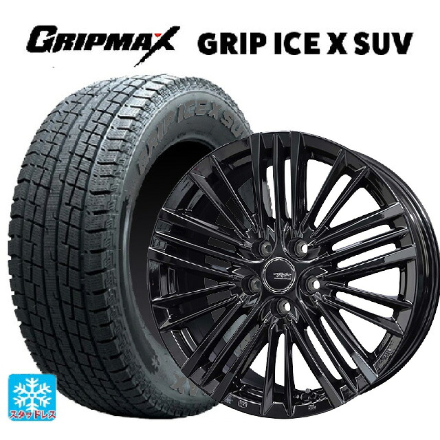 トヨタ アルファード(40系)用 225/55R19 103H XL グリップマックス グリップアイスX SUV ブラックレター 共豊 テイラー TL1 PC-BLACK 新品スタッドレスタイヤホイール 4本セット