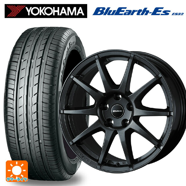 プジョー e-2008(P24Z系)用 215/65R16 98H ヨコハマ ブルーアースEs ES32 ウェッズ アーヴィン S02 ガンメタリック 新品サマータイヤホイール 4本セット
