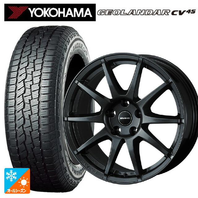 プジョー e-2008(P24Z系)用 215/65R16 98H ヨコハマ ジオランダー CV 4S G061 正規品 ウェッズ アーヴィン S02 ガンメタリック 新品オールシーズンタイヤホイール 4本セット