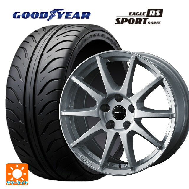 フォルクスワーゲン ゴルフ8(CD系)用 225/40R18 88W グッドイヤー イーグル RS スポーツ S-スペック ウェッズ アーヴィン S02 シルバー 新品サマータイヤホイール 4本セット
