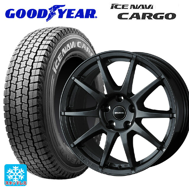 ボルボ XC40(XB系)用 235/60R17 109/107N グッドイヤー アイスナビ カーゴ ウェッズ アーヴィン S02 ガンメタリック 新品スタッドレスタイヤホイール 4本セット|タイヤホイール専門店コニシタイヤ