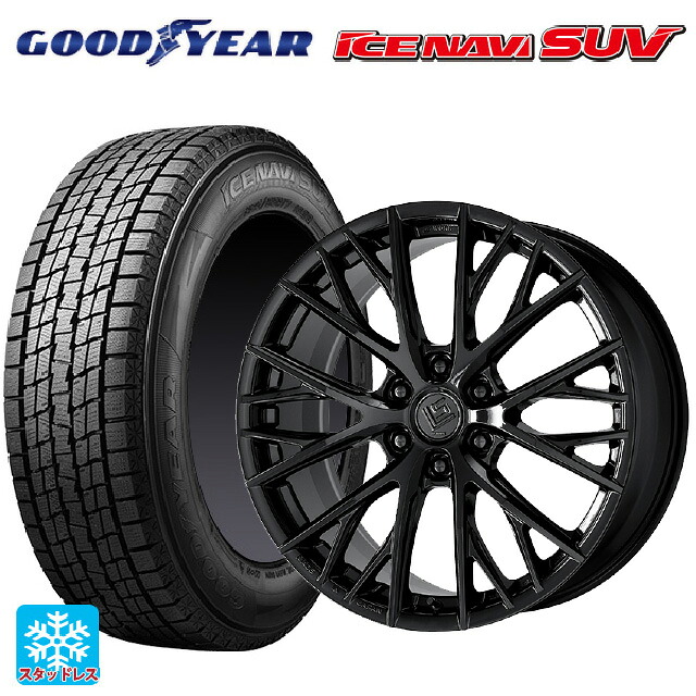 レクサス LX(300系)用 265/50R22 112Q グッドイヤー アイスナビ SUV ワーク LS バサラ SUV LX BLK 新品スタッドレスタイヤホイール 4本セット