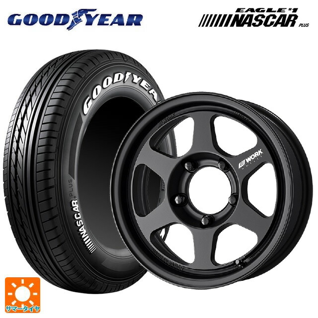 215/65R16 109/107R グッドイヤー イーグル ナンバー1 ナスカープラス ホワイトレター ワーク マイスター L1 1ピース SUV MBL 16-6J 国産車用 サマータイヤホイール4本セット