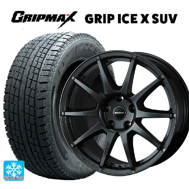 シトロエン DS3 クロスバック(D34HN05)用 215/65R16 98T グリップマックス グリップアイスX SUV ブラックレター # ウェッズ アーヴィン S02 ガンメタリック 新品スタッドレスタイヤホイール 4本セット|タイヤホイール専門店コニシタイヤ