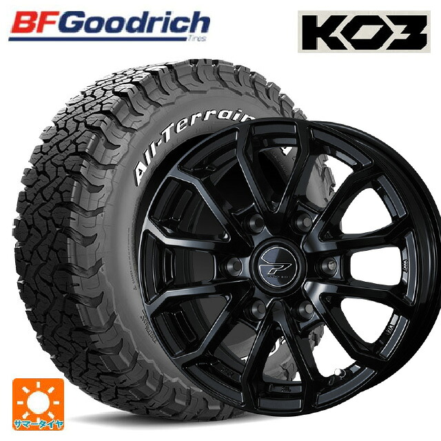 215/75R15 100/97S BFグッドリッチ オールテレーン TA KO3 ホワイトレター 正規品 ウェッズ プロディータ HC3 ブラック 15-6J 国産車用 サマータイヤホイール4本セット