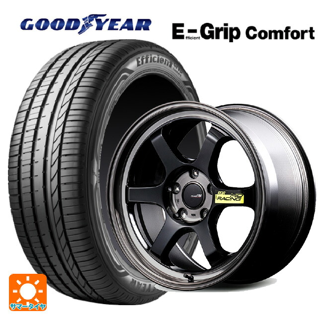 165/50R15 73V グッドイヤー エフィシェントグリップ コンフォート エムアイディー MIDレーシング R06 ブラッククリアポリッシュ 15-5J 国産車用 サマータイヤホイール4本セット 63,795円