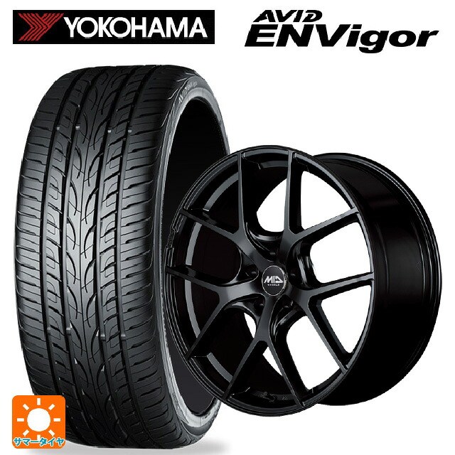トヨタ クラウンエステート(AZSH38/39)用 235/55R19 105W ヨコハマ エービット エンビガー S321 エムアイディー レフィナーダ モーション4 グロスブラック 新品サマータイヤホイール 4本セット|タイヤホイール専門店コニシタイヤ