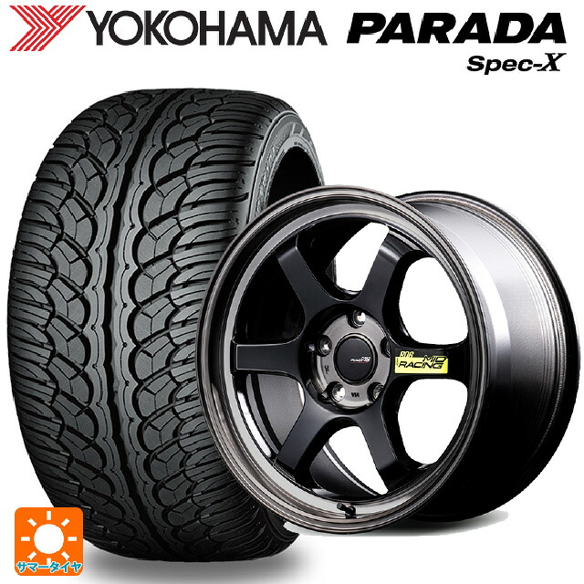 235/60R18 103V ヨコハマ パラダ PA02 エムアイディー MIDレーシング R06 ブラッククリアポリッシュ 18-8.5J 国産車用 サマータイヤホイール4本セット｜タイヤホイール専門店コニシタイヤ