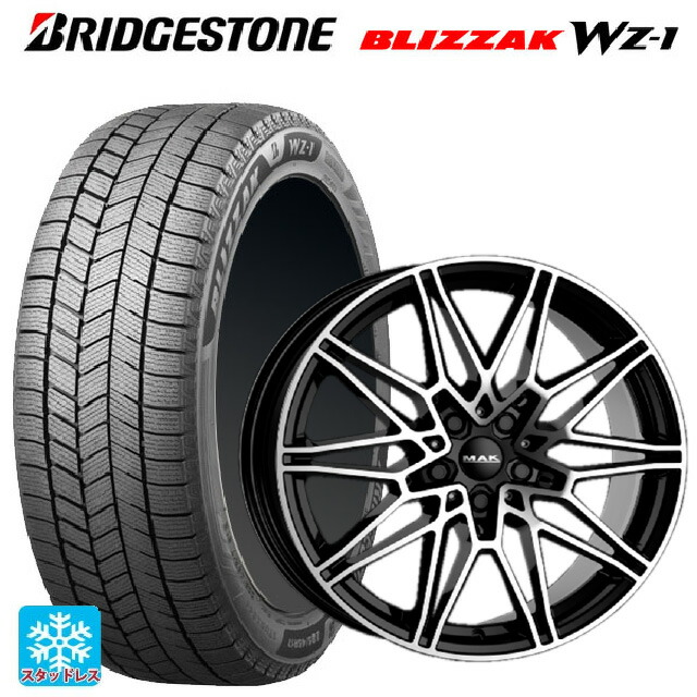 BMW 2シリーズ アクティブツアラー(U06)用 2025年製 225/50R18 95Q ブリヂストン ブリザック WZ1 正規品 阿部商会 マック ケーニッヒ ブラックミラー 新品スタッドレスタイヤホイール 4本セット 195,980円