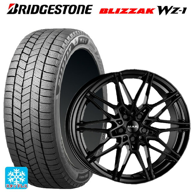 BMW 2シリーズ クーペ(G42)用 2025年製 225/40R19 93Q XL ブリヂストン ブリザック WZ1 正規品 阿部商会 マック ケーニッヒ グロスブラック 新品スタッドレスタイヤホイール 4本セット