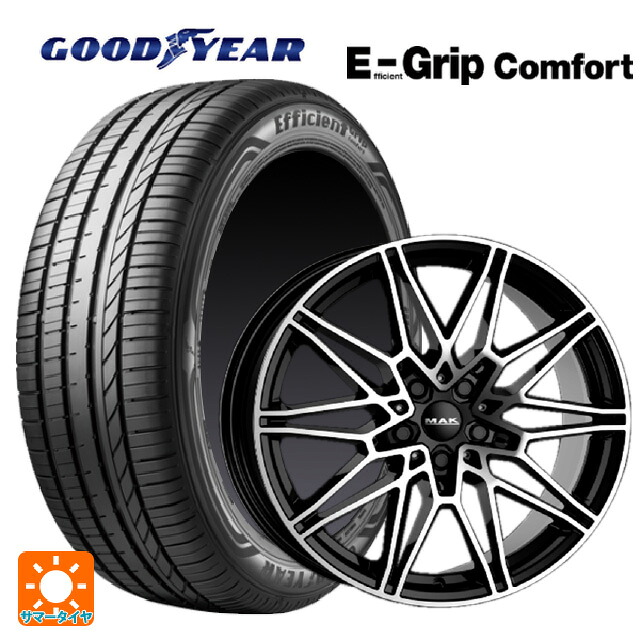 BMW 2シリーズ グランクーペ(F74)用 235/40R19 96W XL グッドイヤー エフィシェントグリップ コンフォート 阿部商会 マック ケーニッヒ ブラックミラー 新品サマータイヤホイール 4本セット｜タイヤホイール専門店コニシタイヤ