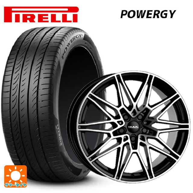 BMW 2シリーズ アクティブツアラー(U06)用 225/50R18 99W XL ピレリ パワジー 正規品 阿部商会 マック ケーニッヒ ブラックミラー 新品サマータイヤホイール 4本セット